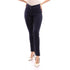 Esla Women’s Solid Navy Blue Leggings with Fly Zipper and Button Closure - Safqqa Egypt