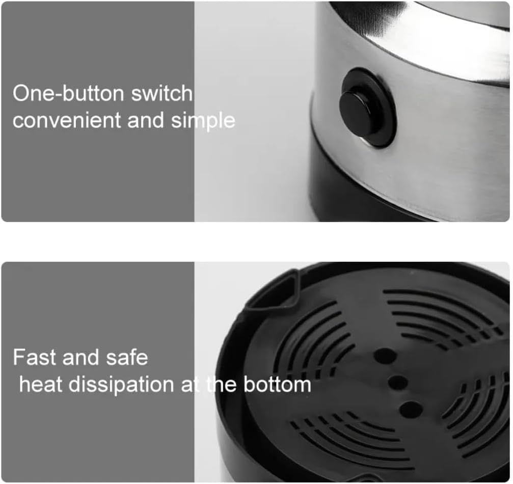 مطحنة القهوة والتوابل الكهربائية من جينيريك. تأتي مزودة بمحرك قوي ووعاء من الفولاذ المقاوم للصدأ لطحن حبوب القهوة والمكسرات والتوابل والأعشاب والحبوب بسرعة وسهولة.
