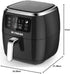 Fresh Air Fryer without Oil, 5.5 Litres, 1800 Watt - Black (Minor Scratch)