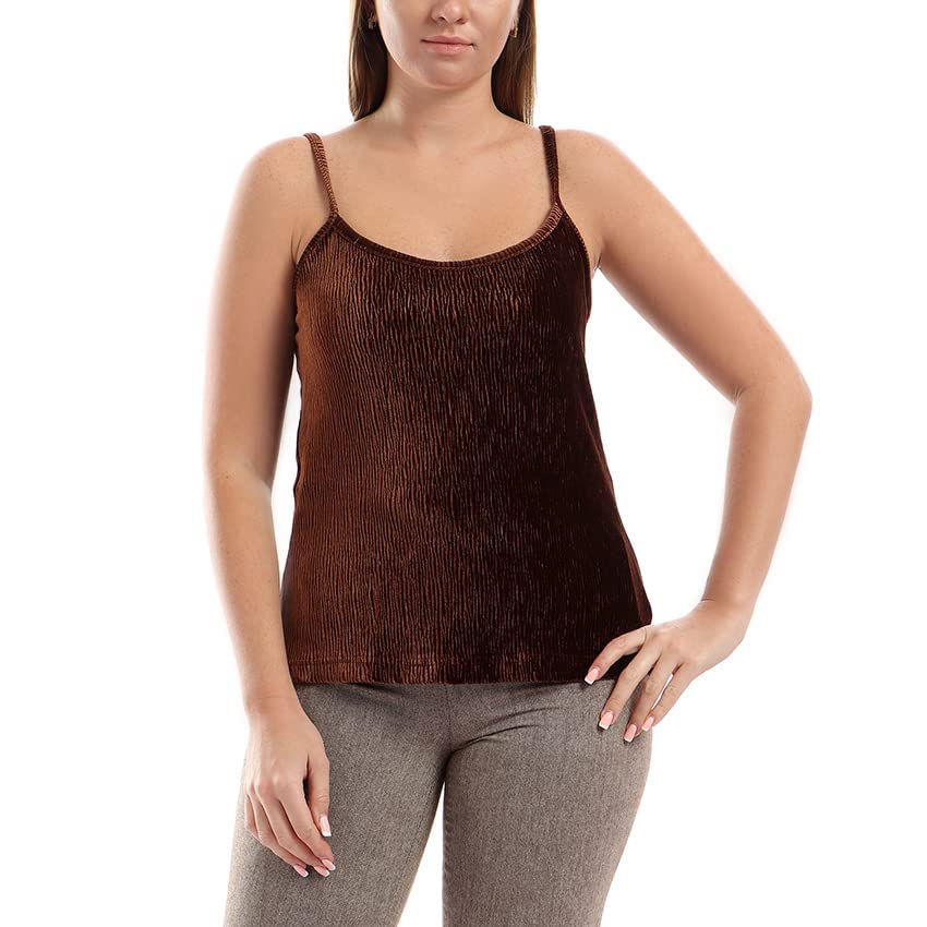 ESLA Plain Camisole  Brown