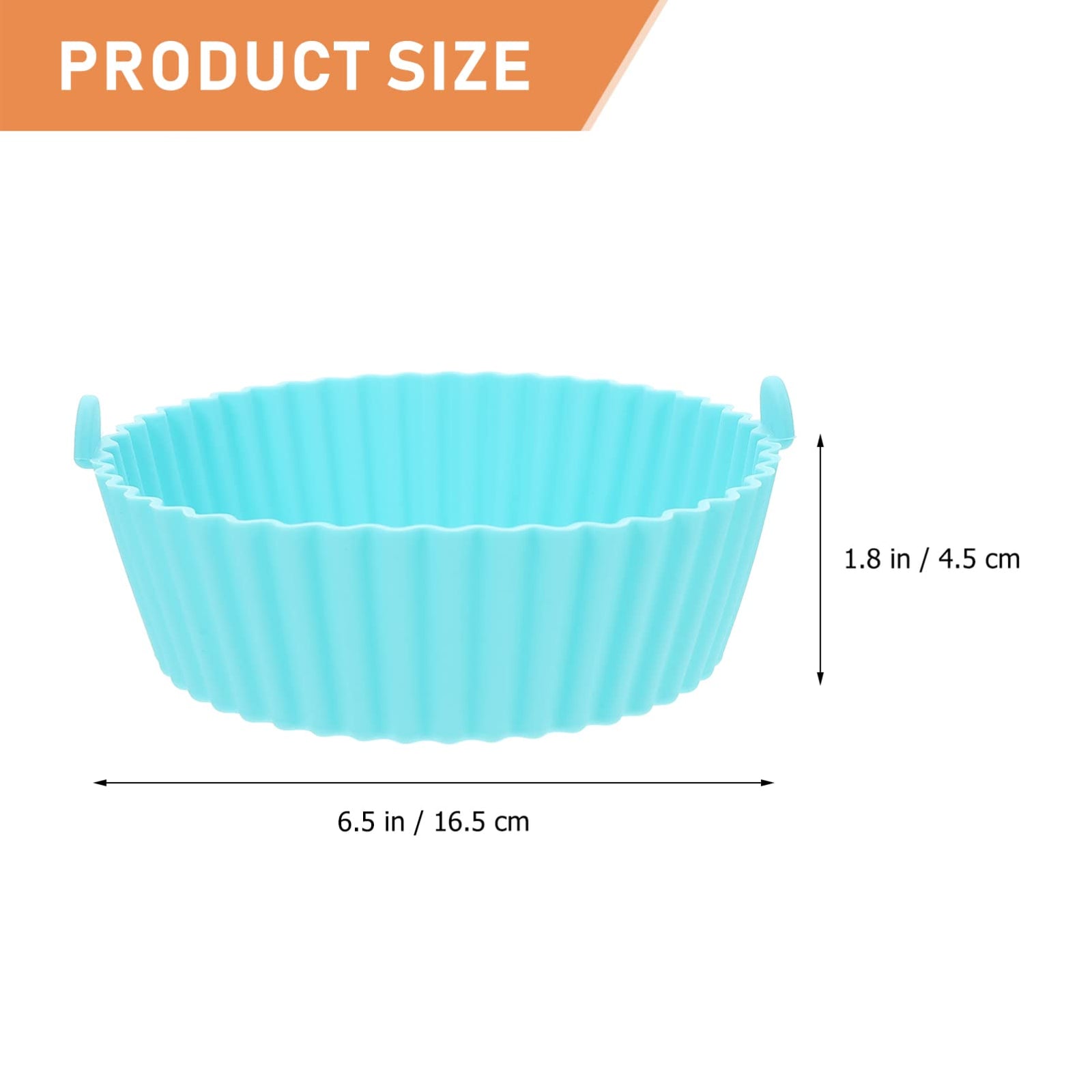 وعاء سيليكون دائري قابل لإعادة الاستخدام للقلاية الهوائية من لوكس شايني، بديل لطبق الشواية، بطانة بديلة للقلايات الهوائية مقاس 16 سم، إكسسوارات بديلة للفرن، 