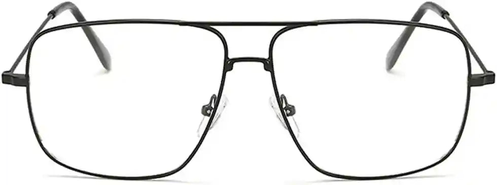 Dollger Classic Glasses Clear Lens Non Prescription Metal Frame Eyewear Women