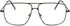 Dollger Classic Glasses Clear Lens Non Prescription Metal Frame Eyewear Women