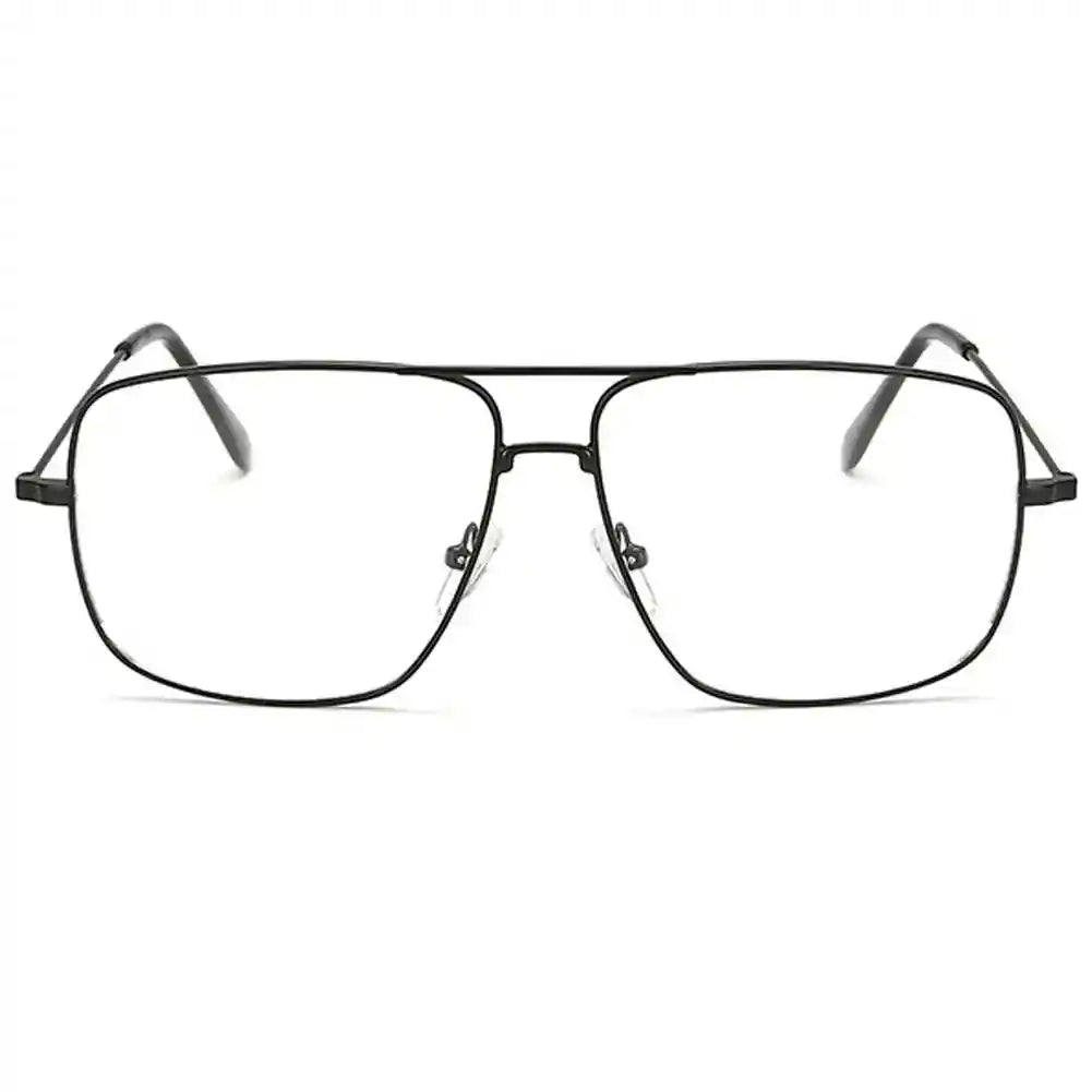 Dollger Classic Glasses Clear Lens Non Prescription Metal Frame Eyewear Women