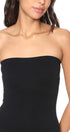 CARINA Womens Basic Square-Neck Solid Tube Top