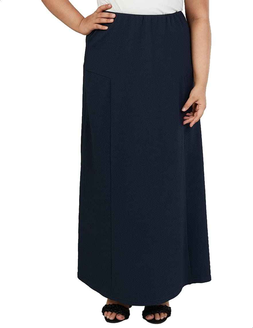 Splash Solid Maxi A-Line Skirt for Women