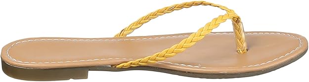 Club Aldo Faux Leather Braided-Strap Toe-Post Slippers for Women