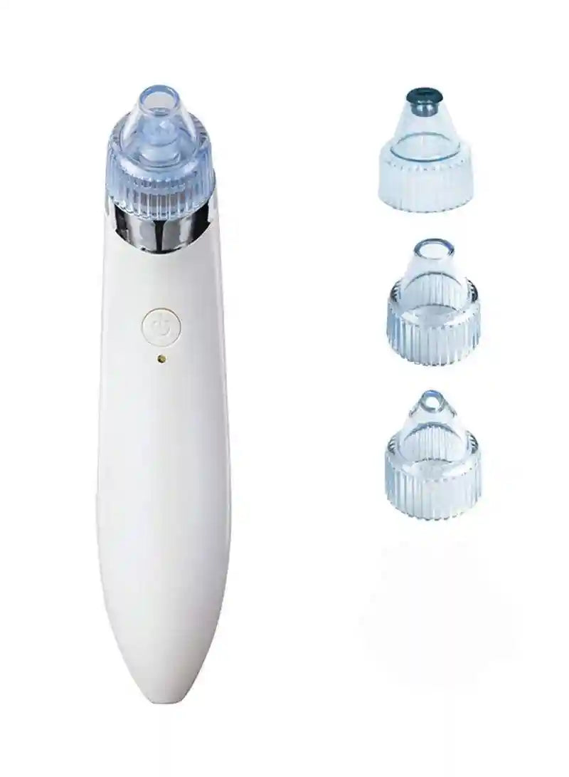 black head vacuum acne cleaner pore remover skin facial cleanser care XN-8030 - white - Safqqa Egypt