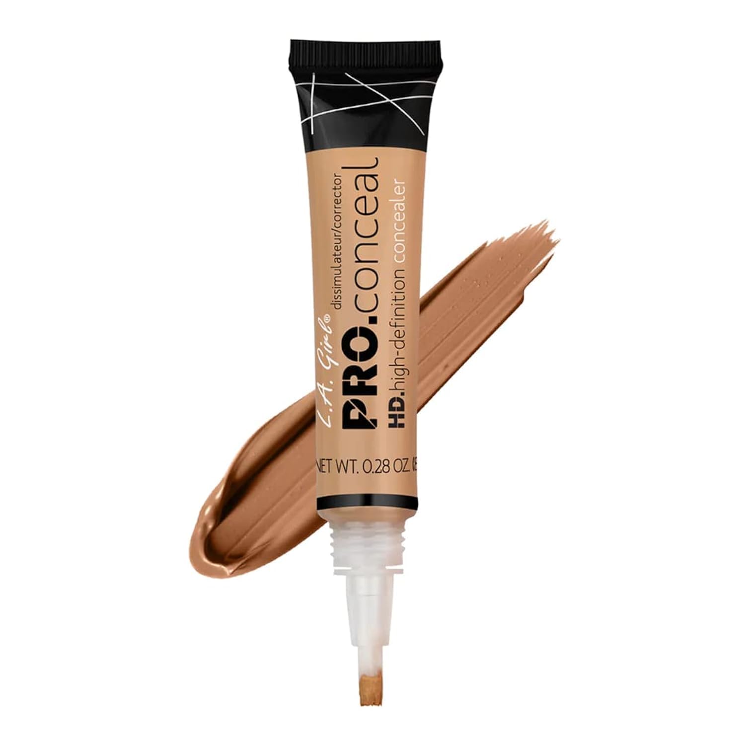 L. a. girl pro conceal hd concealer, 8g /0.28oz, medium beige- gc975