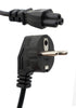 keendex KX 3086 Laptop Adapter Power Cable 3 Plug, 1M - black