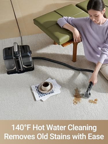 Dreame N10 Spot Cleaner, 12000Pa Suction with Penetrative Spray Carpet Cleaner, 60°C Hot Water Stain Removal, Self-Cleaning Hose, Lightweight Multi-Surface Cleaning with Stain Tools,-Have Scratches