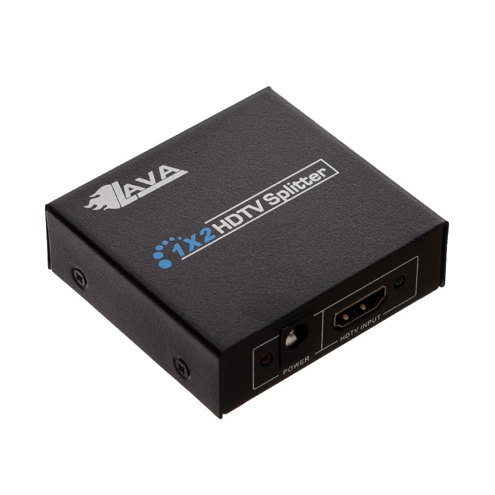 Edencomer HDMI Splitter 1 In 2 Out – 4K HDMI Video Splitter, Black
