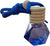 Car Air Freshener on Mirror with Fragrant oils with Wooden Diffuser Lid,Peach, Blue