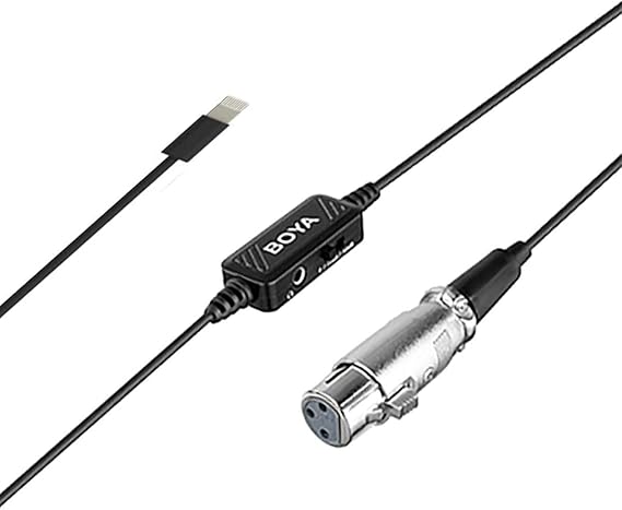 كابل ميكروفون بويا XLR إلى Lightning | جودة عالية للجوال