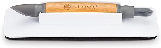 Full Circle Control Alt 3-in-1 Electronics Cleaning Brush & Screen Wiper Set – Bamboo