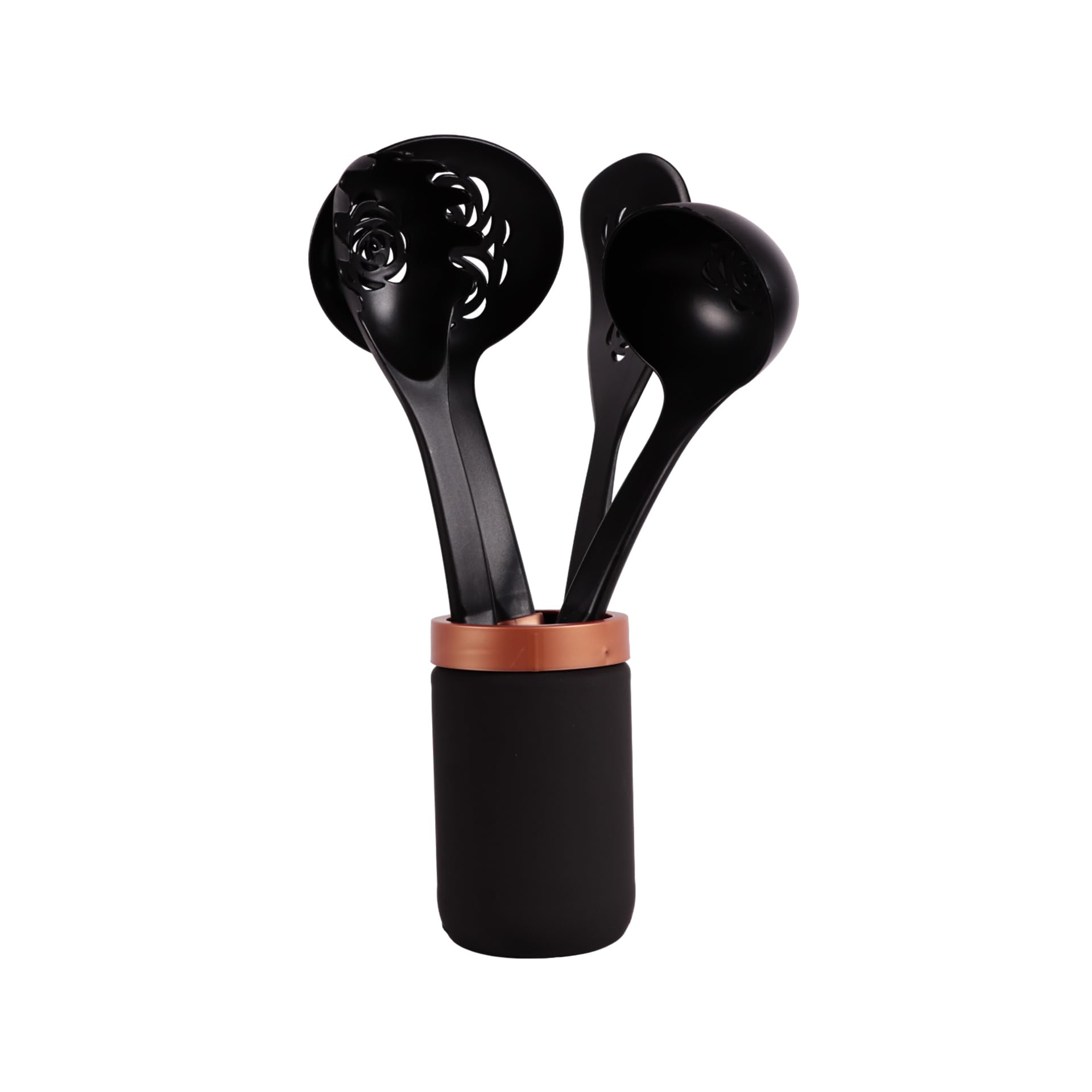 مجموعة جرة هيرفين مطلية مع مقبض – 4 قطع | أناقة وعملية