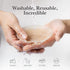 Amostby Nipple Covers for Women,2 Pairs Seamless Cakes Body Non Adhesive Silicone Bra,8CM Reusable Invisible Breast Petals with Travel Box - Safqqa Egypt