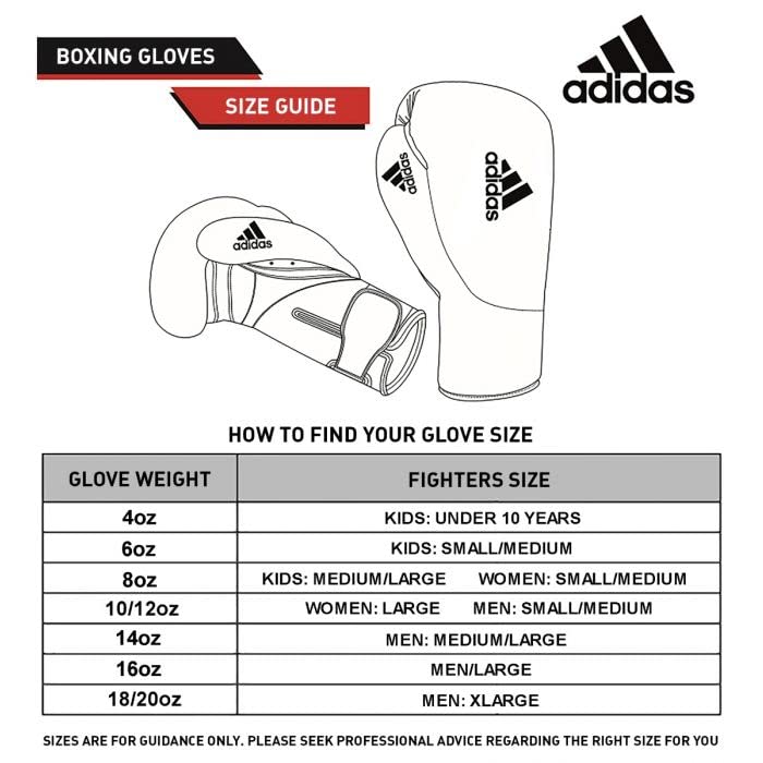 Adidas Boxing Gloves - Black and White, 8 oz