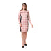 Andora Long Sleeve Plaid Dress With Decorative Buttons For Women,Stylish and versatile for multiple occasions. - Safqqa