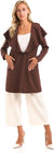 ESLA Women’s Long Jacket – Brown