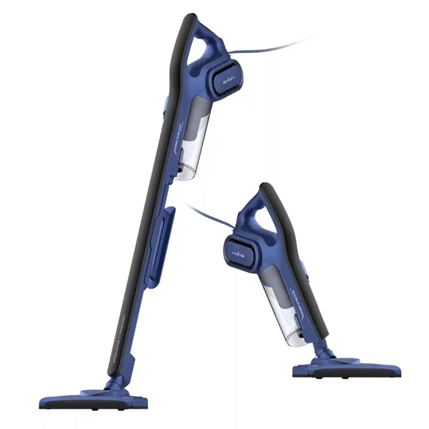 Deerma DX810 Portable 2-In-1 Handheld Vacuum Cleaner With HEPA Filter 16000Pa Strong Suction Power Blanket Dust Three-Layer Filtration 0.8 Liters Dust Capacity | 600W Power Stainless Steel Duct - Blue - Safqqa Egypt