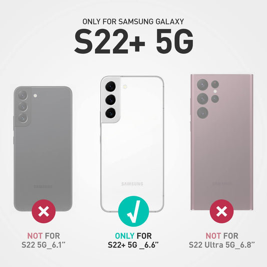 حافظة SUPCASE [Unicorn Beetle Pro Series] مصممة لهاتف Samsung Galaxy S22 Plus 5G (إصدار 2022)، حافظة متينة بطبقة مزدوجة لكامل الجسم وحافظة بمسند بدون واقي شاشة مدمج - بنفسجي