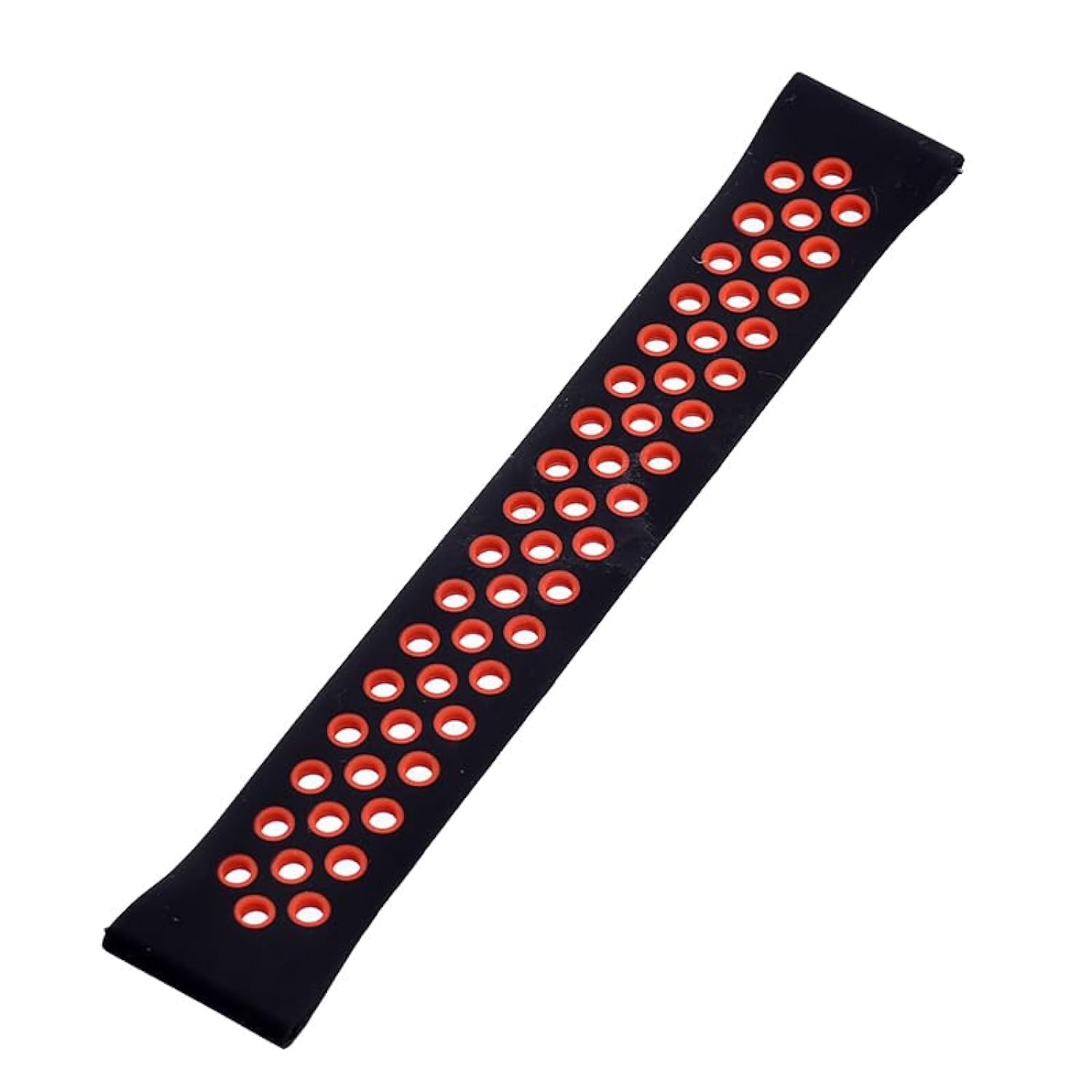 Generic Silicone Adjustable Watch Strap With Holes Design For Unisex Compatible With Smart Watches 20 MM - Safqqa Egypt