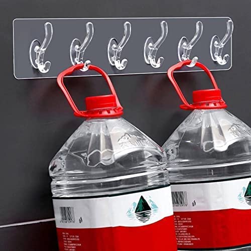 elyassin Silicone hanging flexible silicone hanger 6 hooks 15.7x3.25 inch