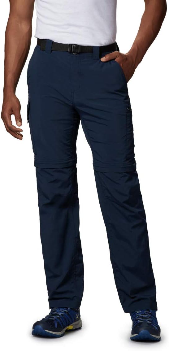 Columbia Men’s Silver Ridge Convertible Pants & Tamiami II Short Sleeve Shirt – Breathable, Quick-Dry Outdoor Set with UPF Sun Protection