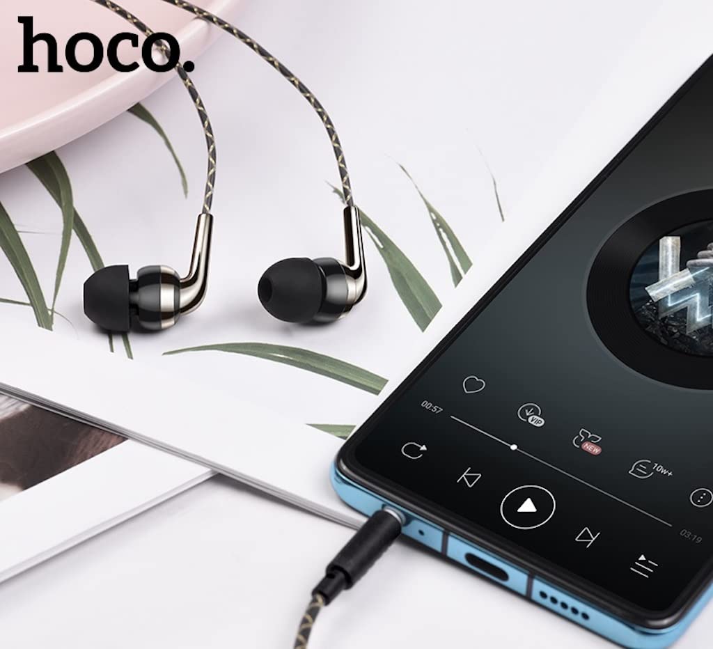 سماعات Hoco M71 سلكية مع ميكروفون، مصممة لتوفير صوت واضح واستخدام مريح بدون اليدين