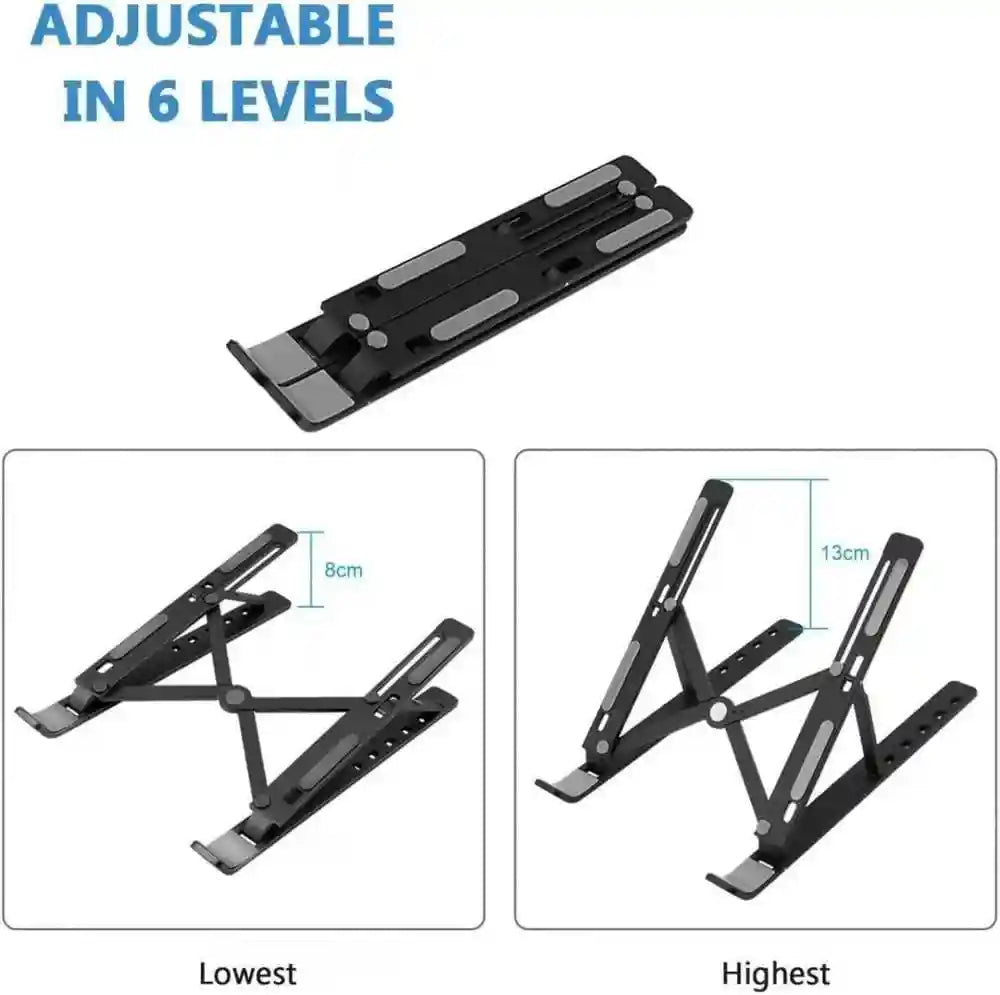 Plastic Laptop Stand Multi-Angle Adjustable Design For Laptop Up to 13" and tablet - Safqqa Egypt