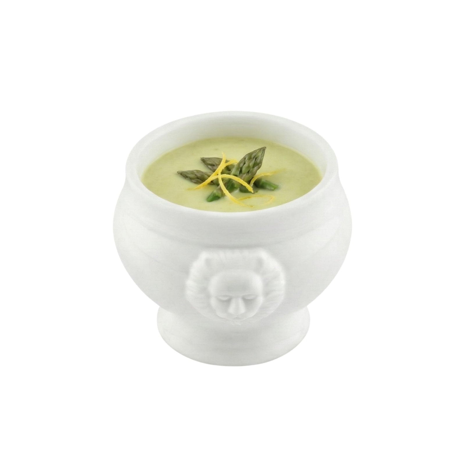 Restaurantware Porcelain Bowls – 9-Piece Set with Lion Head Design
