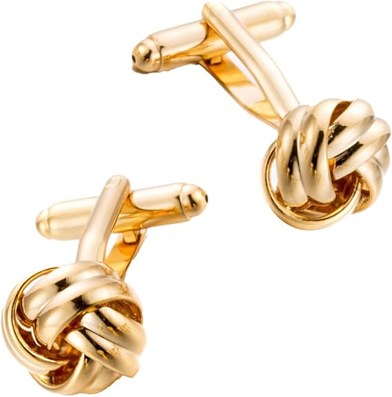 Ampersand Sleek Tangled Cufflinks Elegant Men Formal Accessories