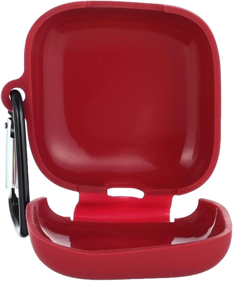 For oppo enco w51 silicone case cover with holder - wine red