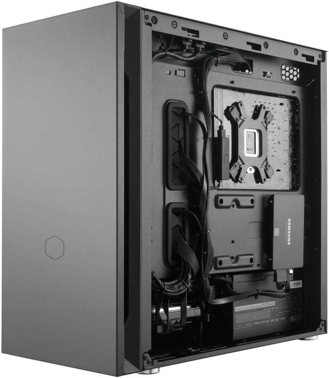 صندوق كمبيوتر من Cooler Master مصمم لتوفير المتانة، التبريد الفعال، ومظهر أنيق لإعداد جهاز الكمبيوتر الخاص بك.
