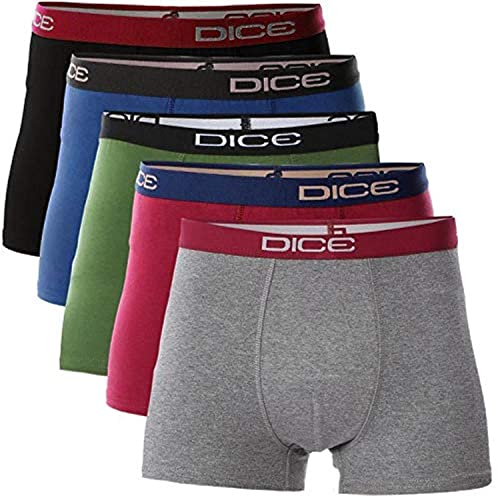 شورت بوكسر رجالي من DICE - مجموعة من 5 قطع متعددة الألوان 