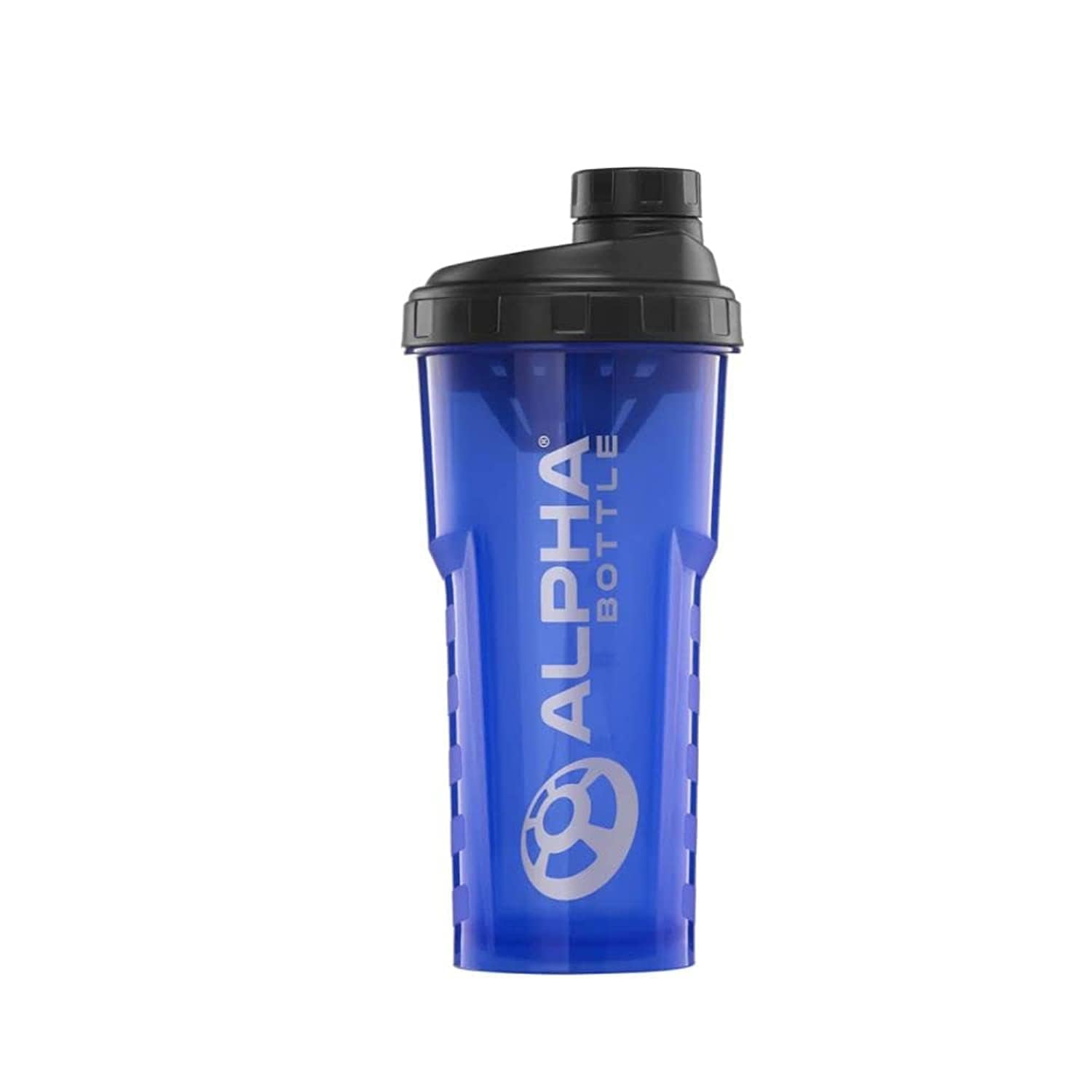 زجاجة M Design Alpha 750ML V2 - شاكر مضاد للبكتيريا، مع غطاء قابل للطي، زجاجة ماء بلاستيكية مقاومة للتسرب للصالات الرياضية، السفر، اللياقة البدنية، الرياضات الخارجية، المنزل، المدرسة، اليوغا والمكتب. أزرق
