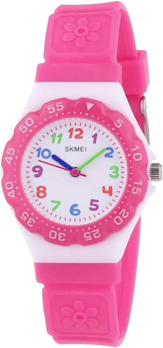 ساعة SKMEI للأطفال للجنسين هي ساعة عملية وأنيقة ومناسبة لكل من الأولاد والبنات. تتميز بتصميم يناسب الأطفال مع شاشة واضحة وسهلة القراءة