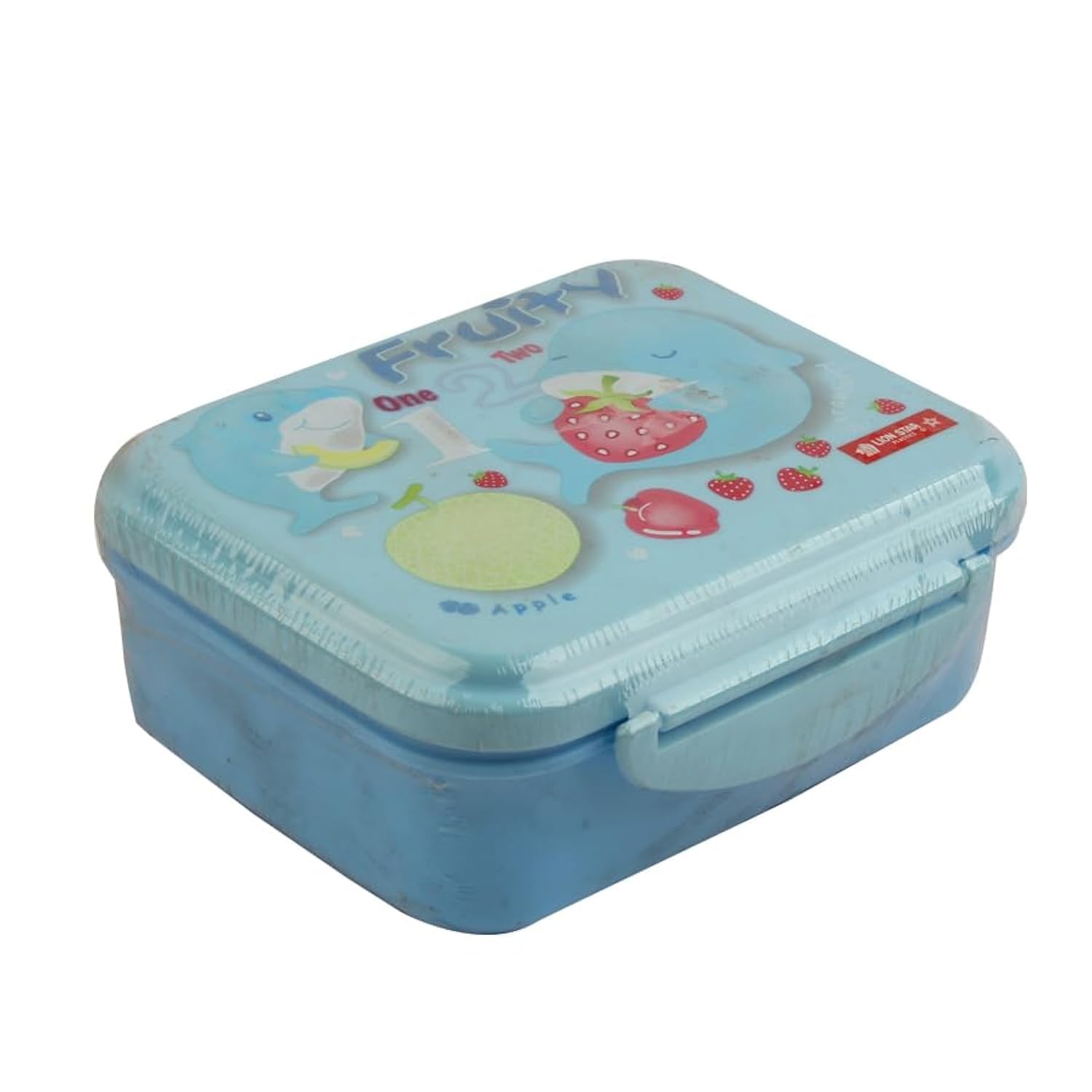 Lion Star SB-33 Plastic Enzo Clip Lunch Box, Blue