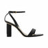 CHARLES & KEITH Women’s Faux Leather Open-Toe Ankle-Strap Block Heel Sandals