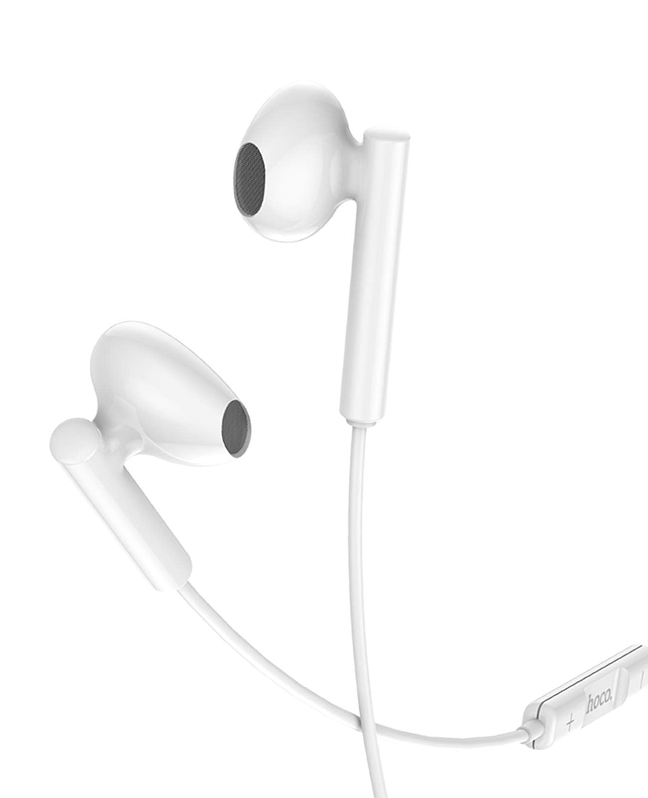 سماعة هوكو M64 – ميلوديوس بسلك وتحكم وميكروفون ميكروفون مدمج لإجراء المكالمات بدون استخدام اليدين