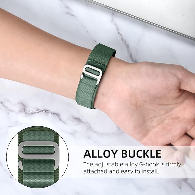 Next store Nylon Replacement Band, Durable and Strong, Strap Size (22mm), Compatible with Samsung Galaxy Watch 3 (45mm),Gear S3 Frontier,Huawei GT2,GT3 Pro Women Men