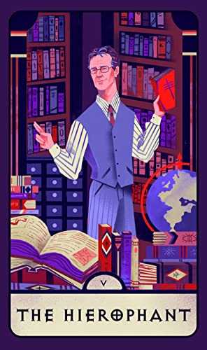 مجموعة بطاقات تاروت وكتاب إرشادي هي مجموعة تاروت مستوحاة من المسلسل التلفزيوني الشهير. تحتوي البطاقات على رسوم توضيحية لشخصيات وموضوعات وعناصر من عالم بافي