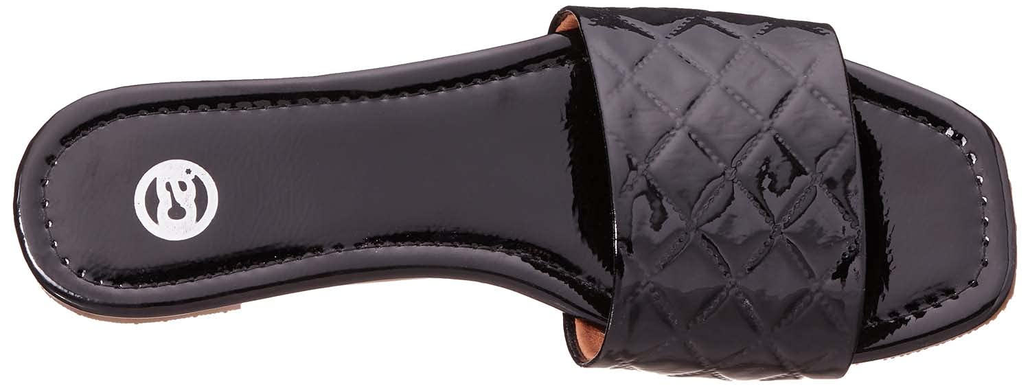Square-Toe Quilted-Strap Slide Slippers For Women - Safqqa Egypt