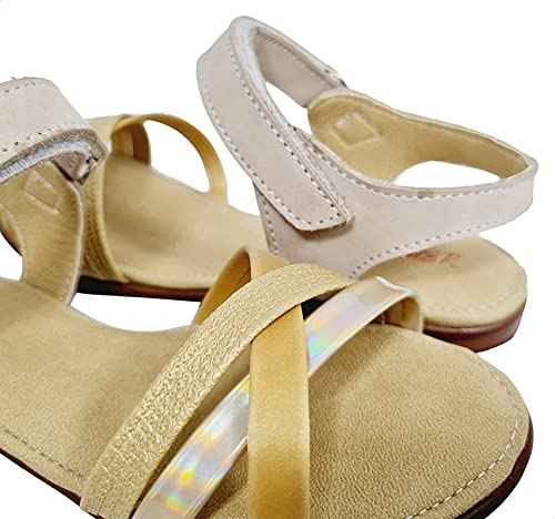 Summer slingback velcro closure flat sandals for girls - Safqqa Egypt