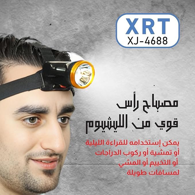 Generic Emergency Headlamp, 30W LED Headlights, 150M Range, High Technology, Waterproof, for Running, Camping, Fishing Outdoor- Damage Box - Safqqa Egypt