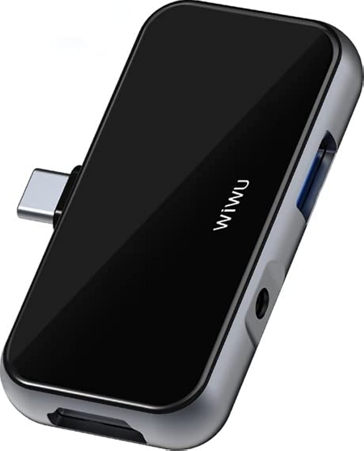 WIWU Alpha T5 Pro 4-in-1 USB-C Hub, Multi-Port Adapter, Grey