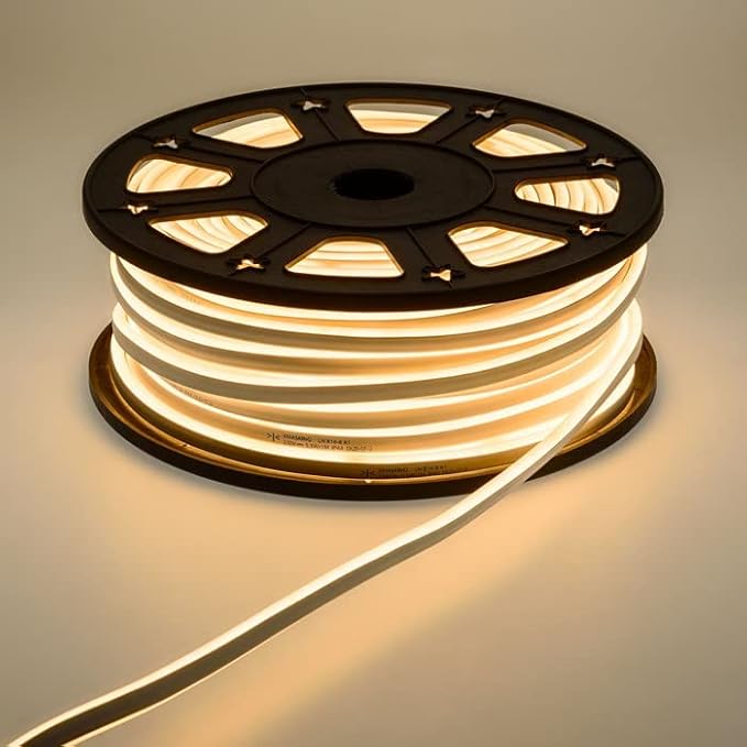 BPA 50M LED Neon Strip Light – Waterproof IP67 Outdoor Flexible Light for Home, Kitchen & Bed Decoration