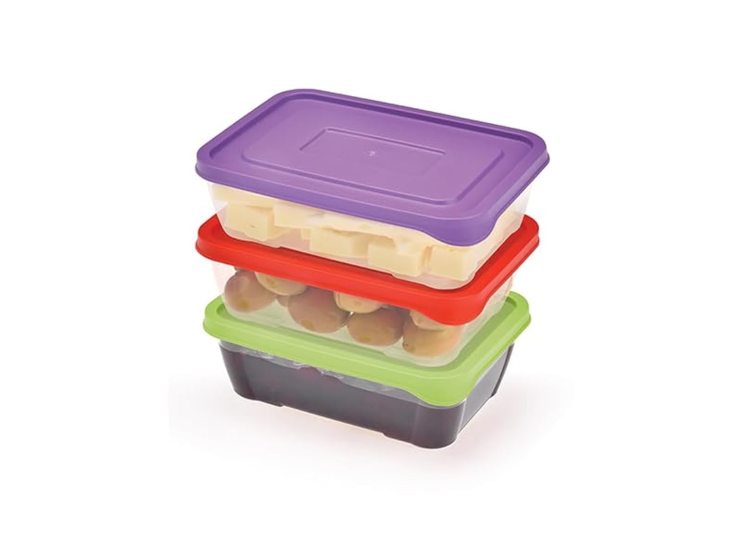 Ucsan Plastic Food Keeper Set 3 Pieces | Made in Turkey | M1511 - Safqqa