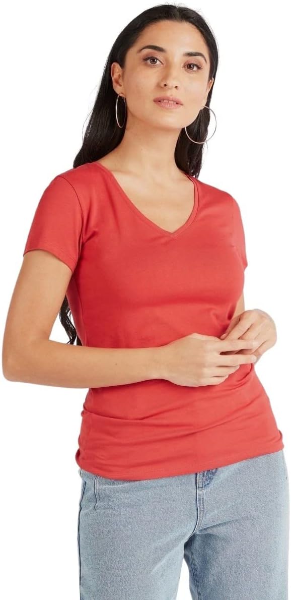 Splash womens 6036125 W H SL V NK T-Shirt
